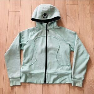 Lululemon Scuba Zip Up Hoodie in Mint Green Size 10